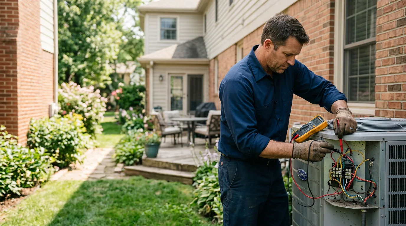 HVAC technician working near Grahn, KY